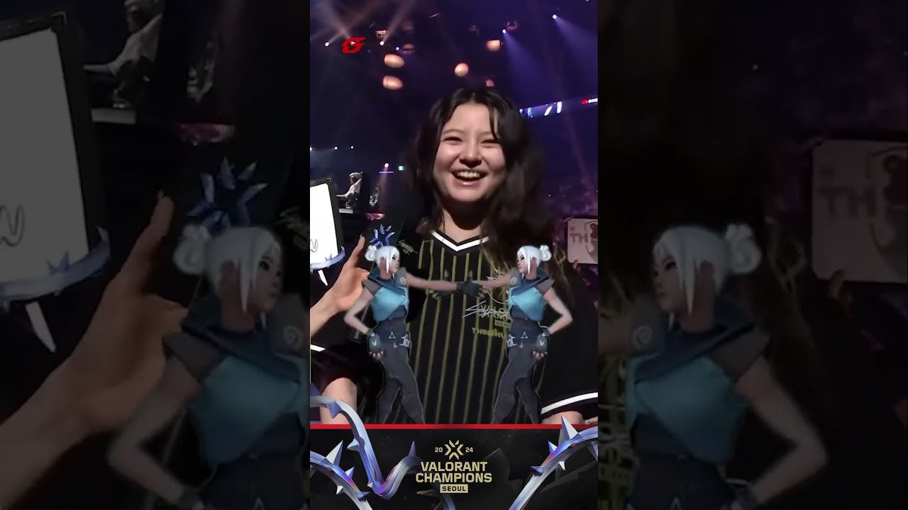 Jett’s Voice Actress Hypes the Crowd #valorant #VCT2024Seoul #jett #ShannonArrumWilliams