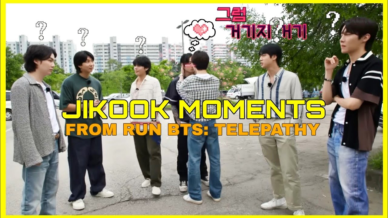 JIKOOK moments from RUN BTS: Telepathy