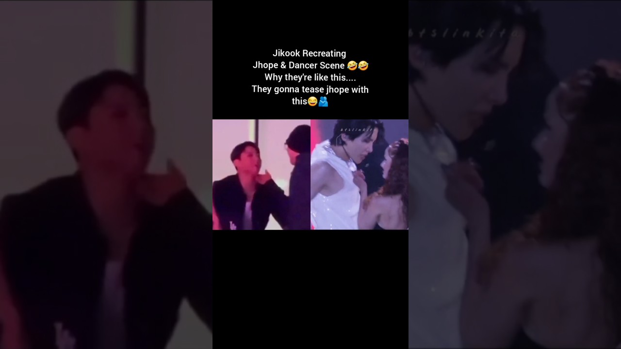 Jikook Recreating This Scene Of Jhope & dancer😂😭#shorts #jikook bts at jhope concert today