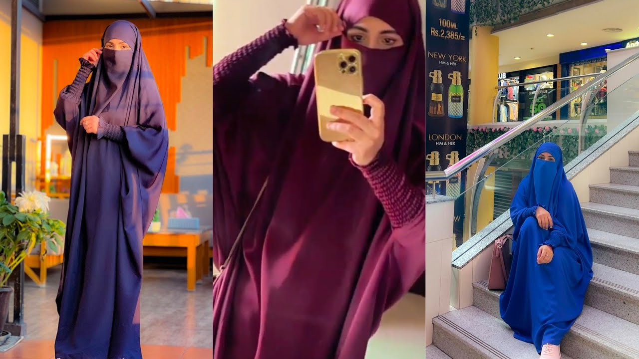 Jilbab Abaya/How to wear Jilbab/Jilbab tutorial/Full coverage Jilbab/Rubber sleeves jilbab