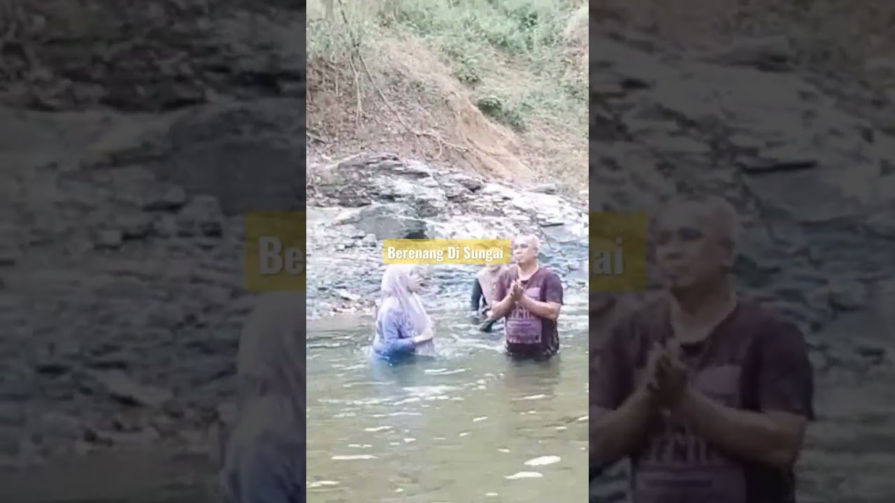 Jilbab Berenang di sungai #short #shortvideo