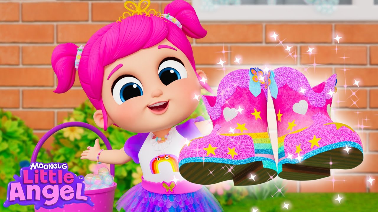 Jill Decorates Her Pink Shiny Shoes! 👢 | Little Angel Kids Songs & Nursery Rhymes