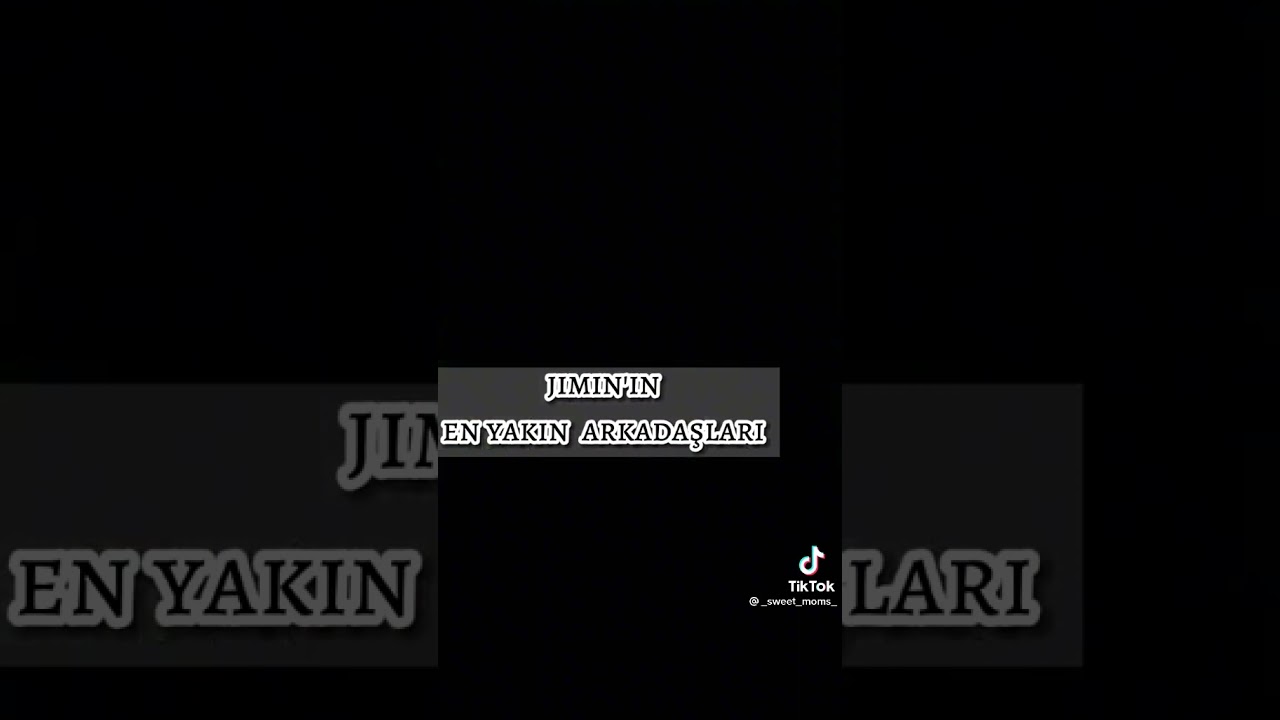 jimin'in en yakın arkadaşları 💙