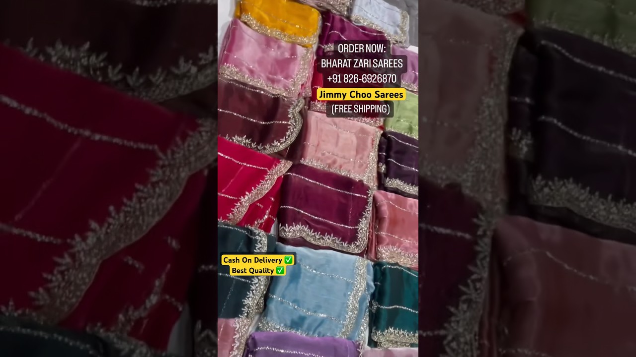 jimmy choo saree || collection handwork saree designs #sareecollection