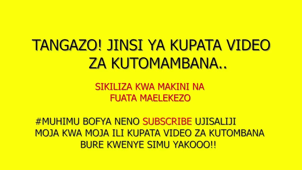 JINSI YAKUPATA VIDEO ZA NGONO
