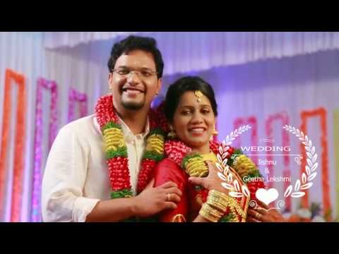 Jishnu & Geetha Lekshmi  wedding & Reception Highlight