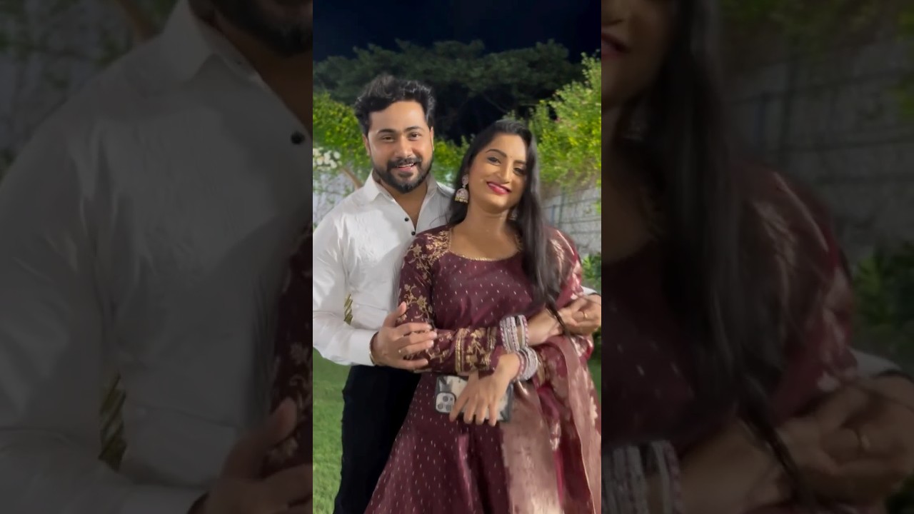 Jishnu reception la Oru kutti Reel ❤️   #foreverlove #wedding #couple #aravisharika #trendingcouple