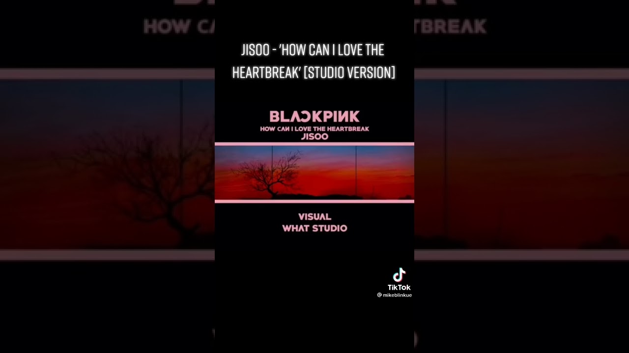 Jisoo-HOW CAN I LOVE THE HEARTBREAK(STUDIO VERSION)