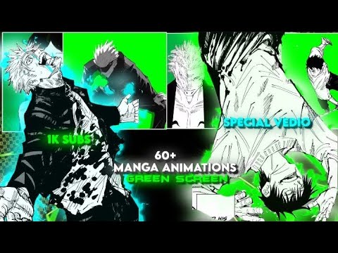 JJK Manga Animation Green screen | 1K Subs Special Vedio