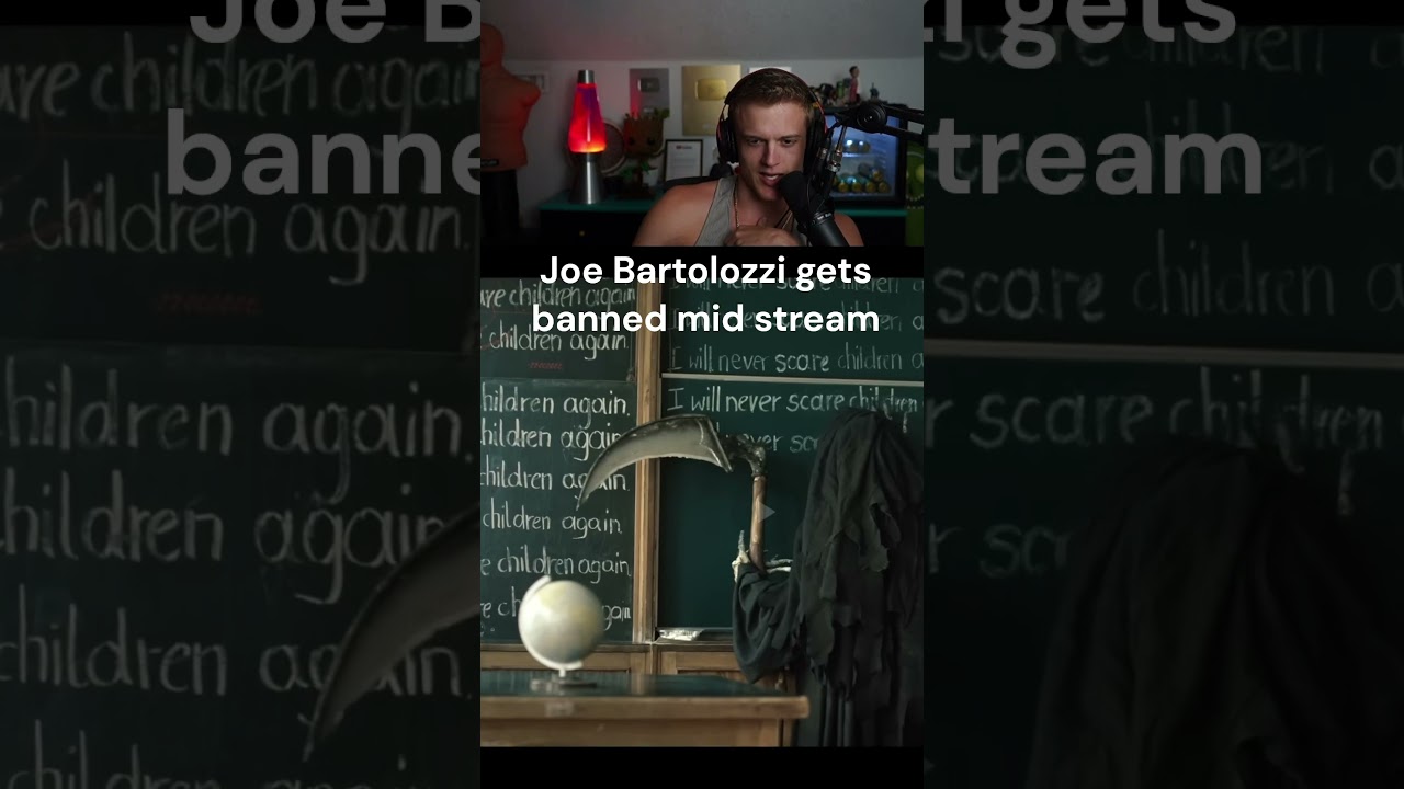 Joe Bartolozzi gets banned mid-stream