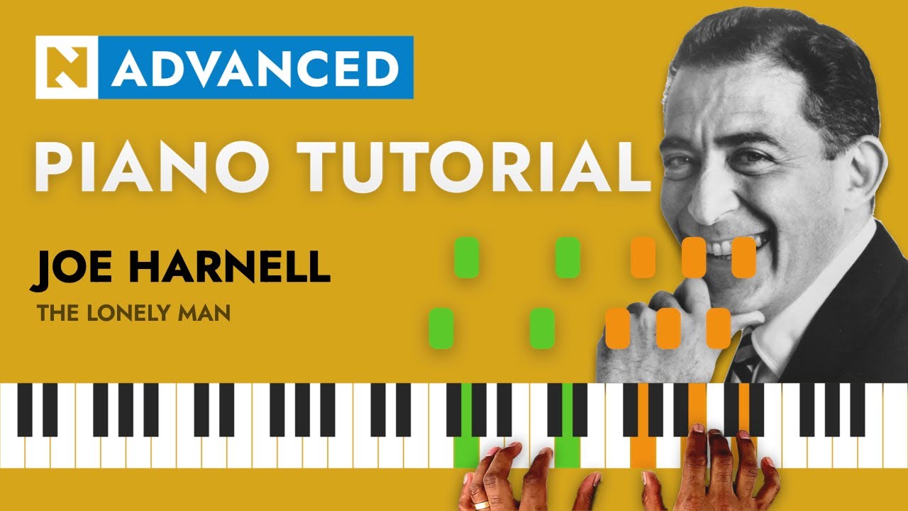 Joe Harnell   The Lonely Man | PIANO TUTORIAL | ADVANCED