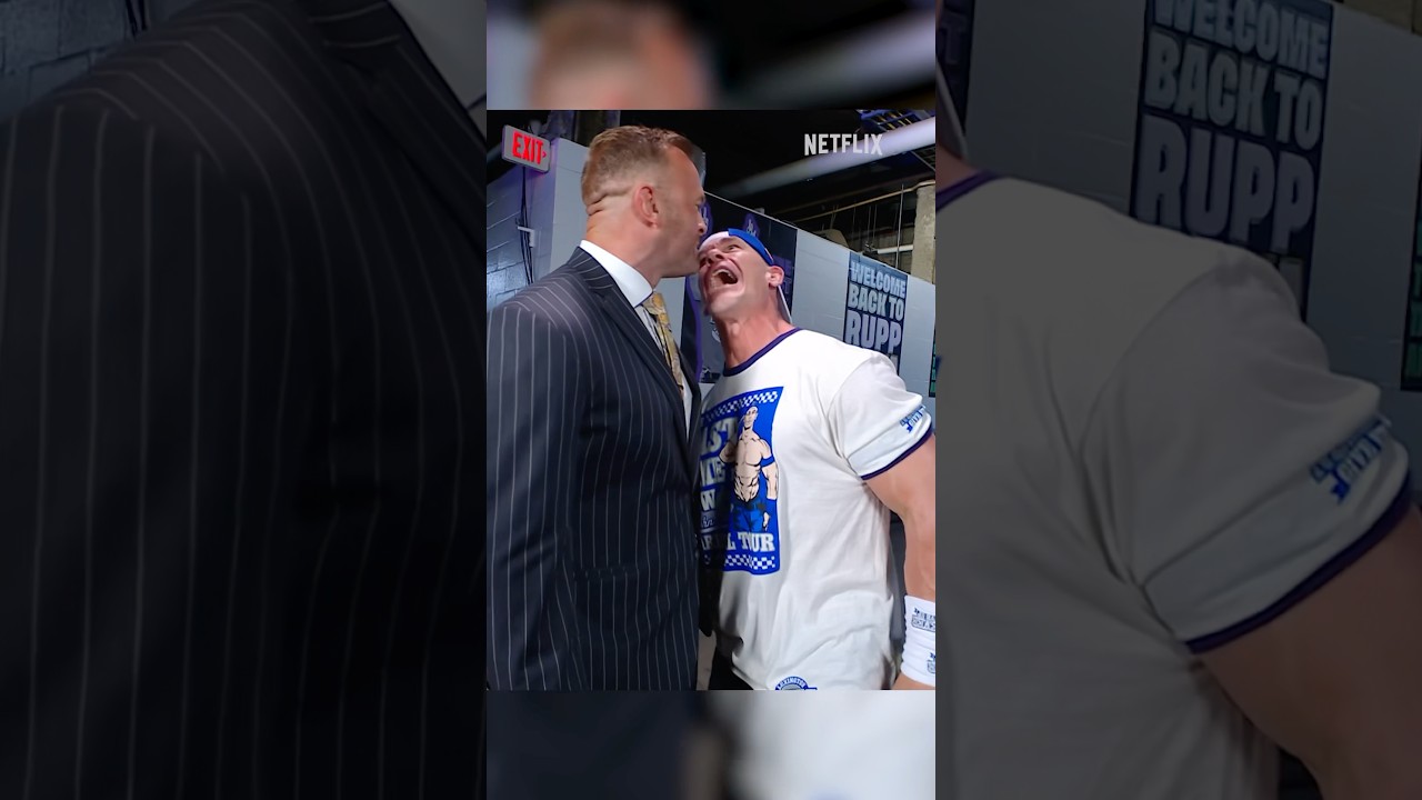 John Cena is HEATED after Ron Killings attacked him on #SmackDown 🫨 #WWE #JohnCena