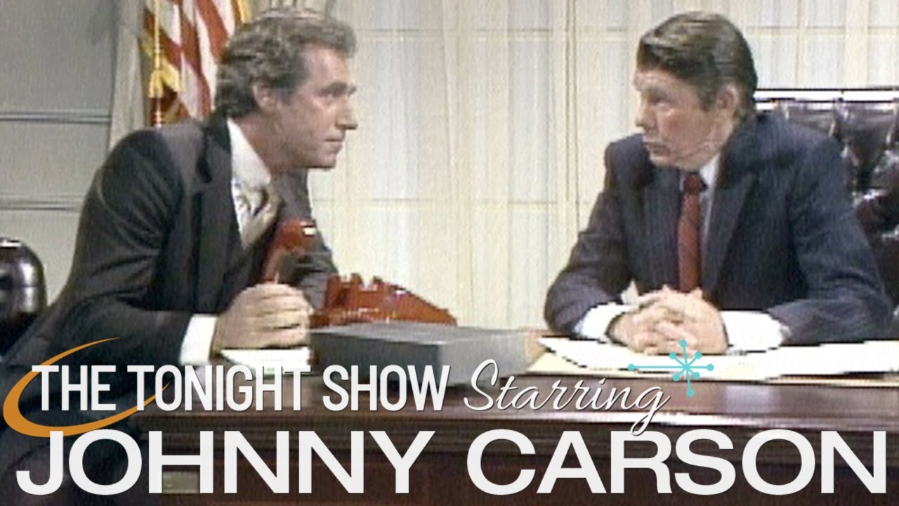 Johnny As Ronald Reagan in Classic “Who’s on First” Spoof | Carson Tonight Show