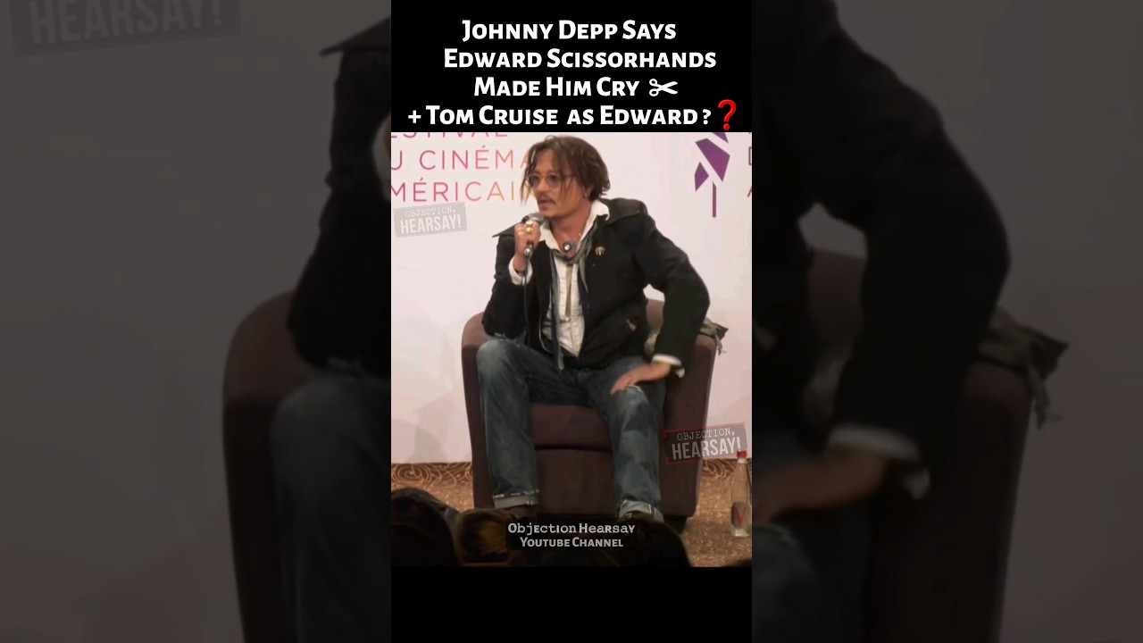 Johnny Depp Cried Over Edward Scissorhands & Tom Cruise Cast First? 😲 #shorts