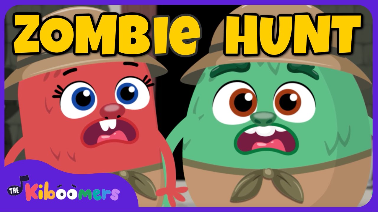 Join The Kiboomers on Going on a Zombie Hunt - Children's Halloween Songs