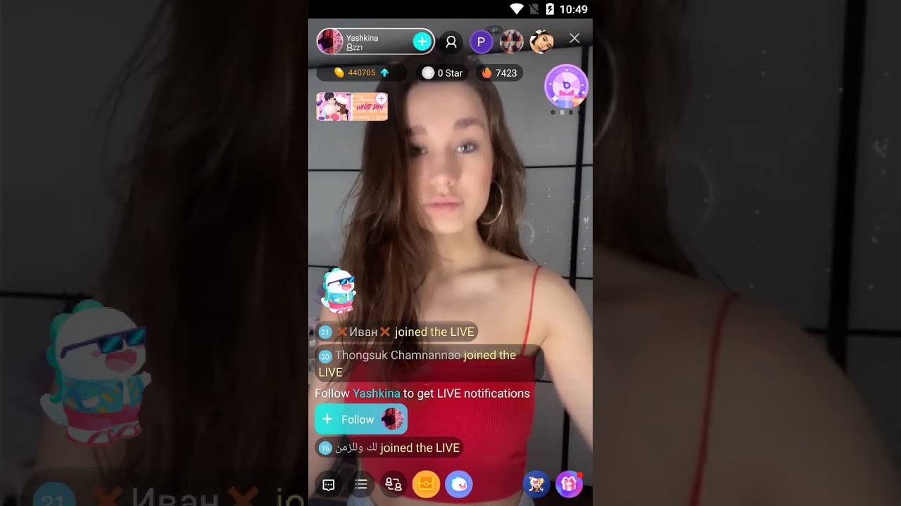 join the live chat and dance with bigo live russian girl