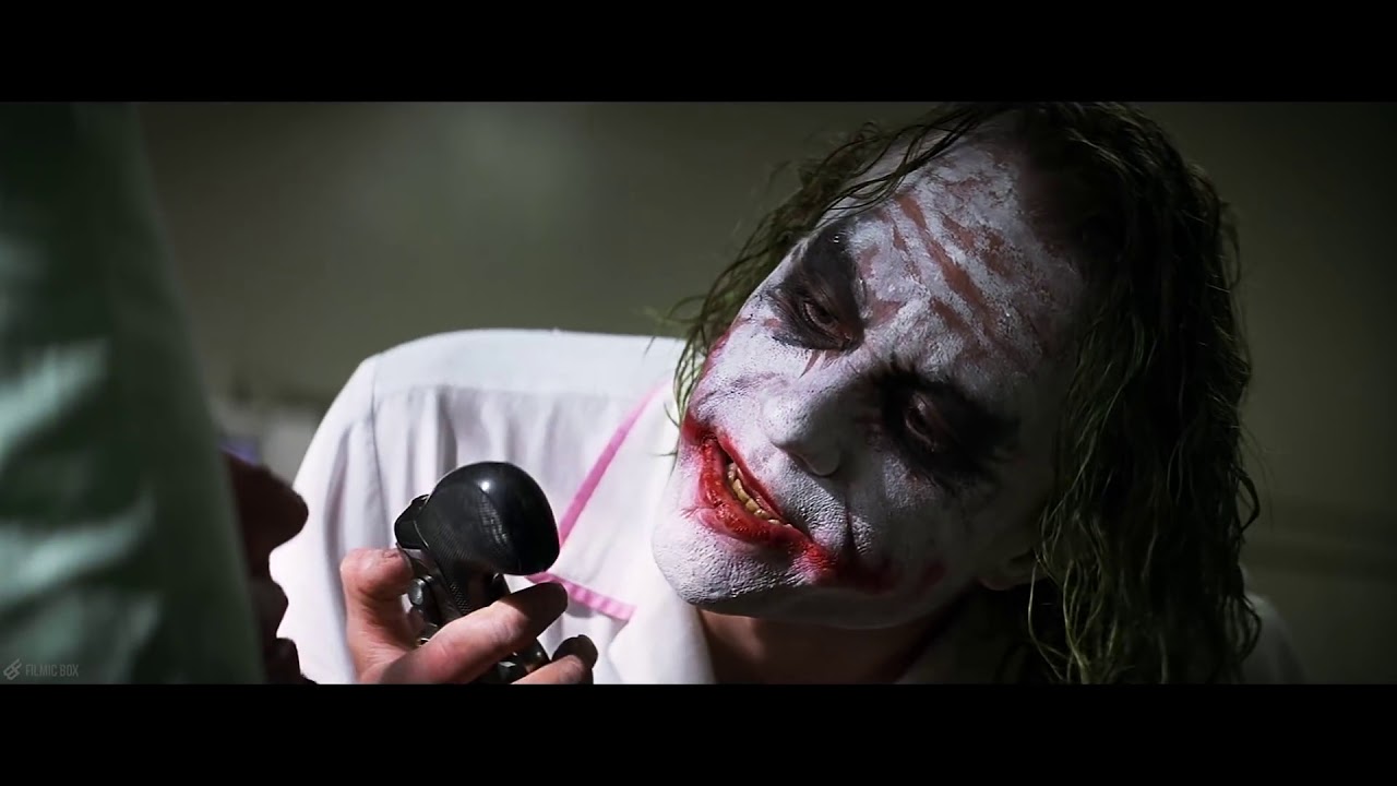Joker Harvey Dent Two Face Hospital Scene The Dark Knight