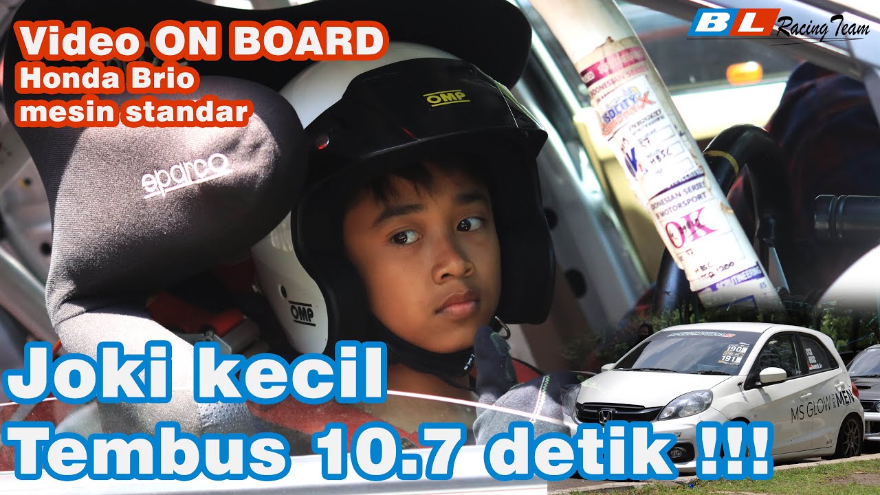 Joki Kecil !!! Drag Race Brigif (ON BOARD) | Honda Brio 10.7 Detik