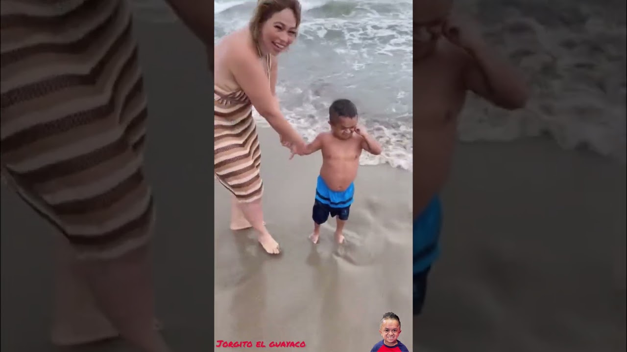 Jorgito el Guayaco y la viví manaba casi se cafetea en la Playa 🤣😂