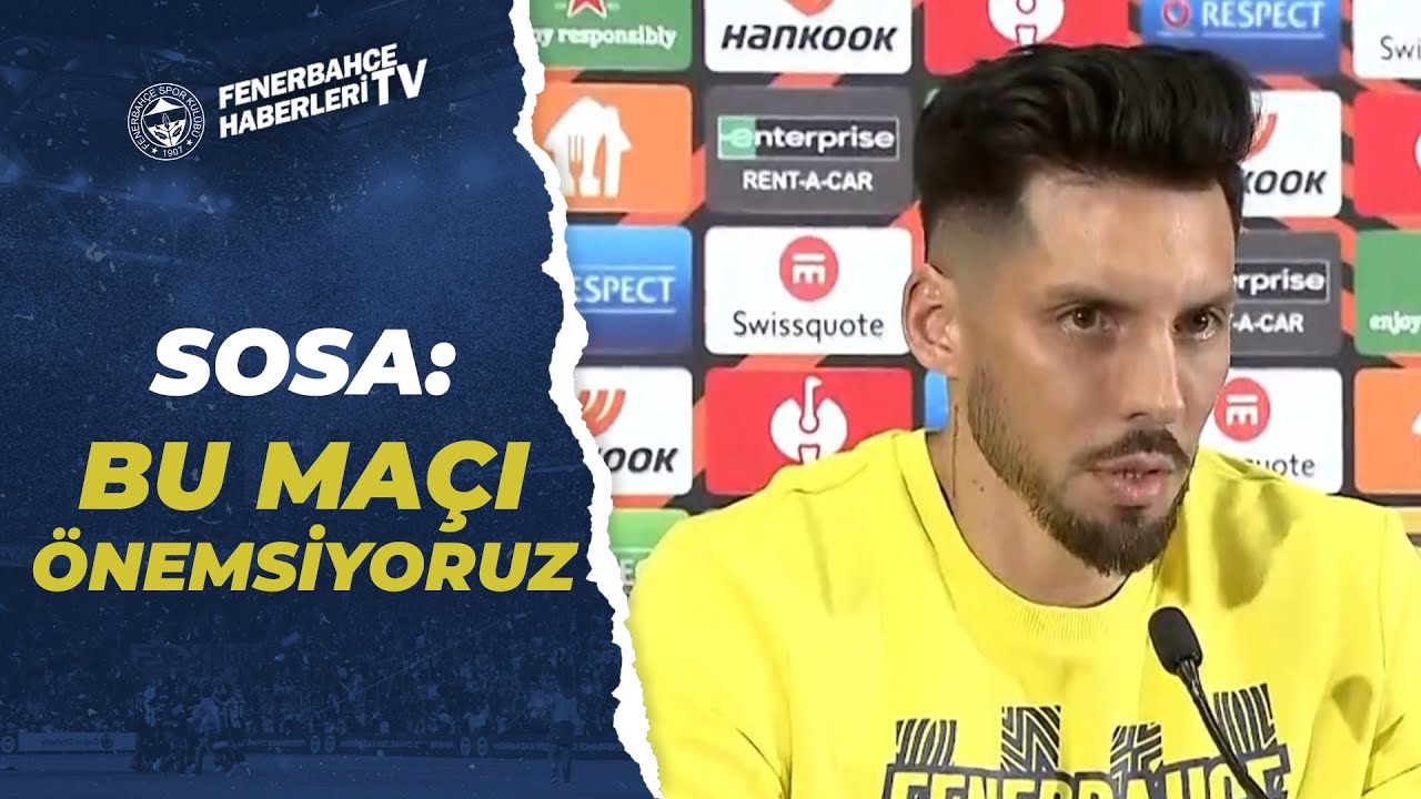 Jose Sosa'dan Fenerbahçe - E. Frankfurt Maçı Öncesi Açıklamalar