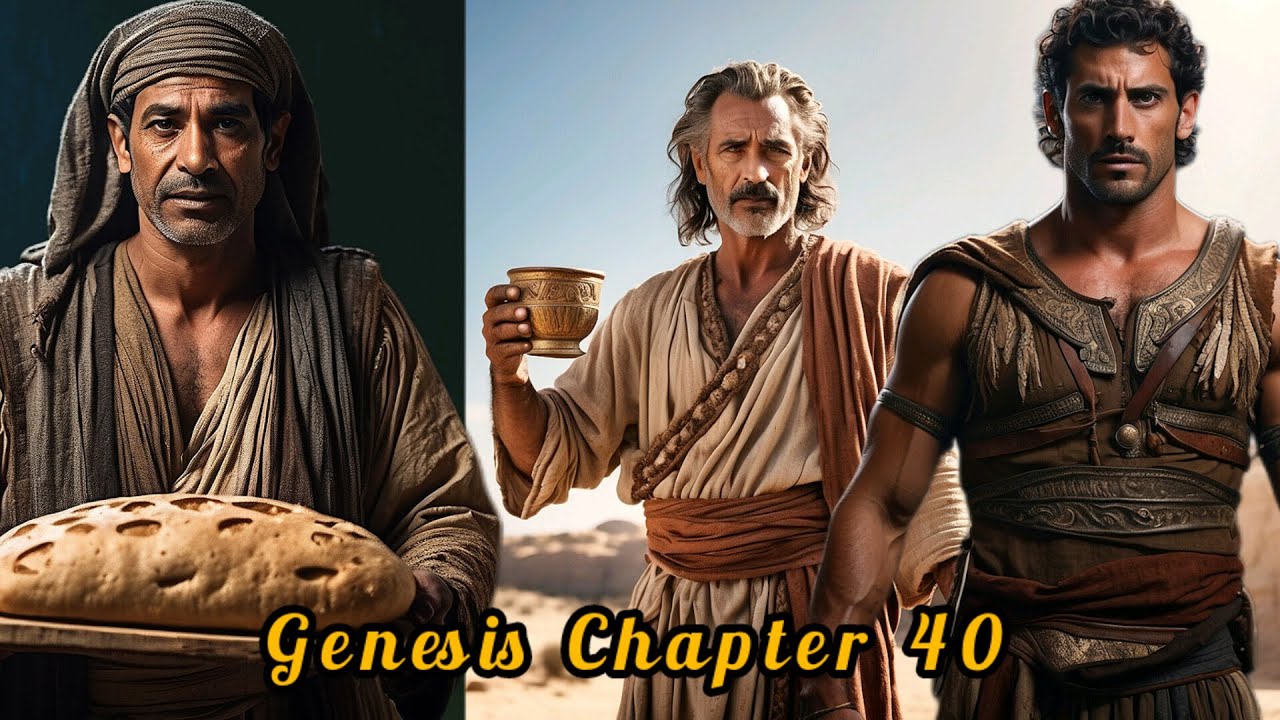 Joseph Interprets the BAKER and CUP-BEARERS Dreams  | AI Bible | Genesis 39 | Full Chapter | BR