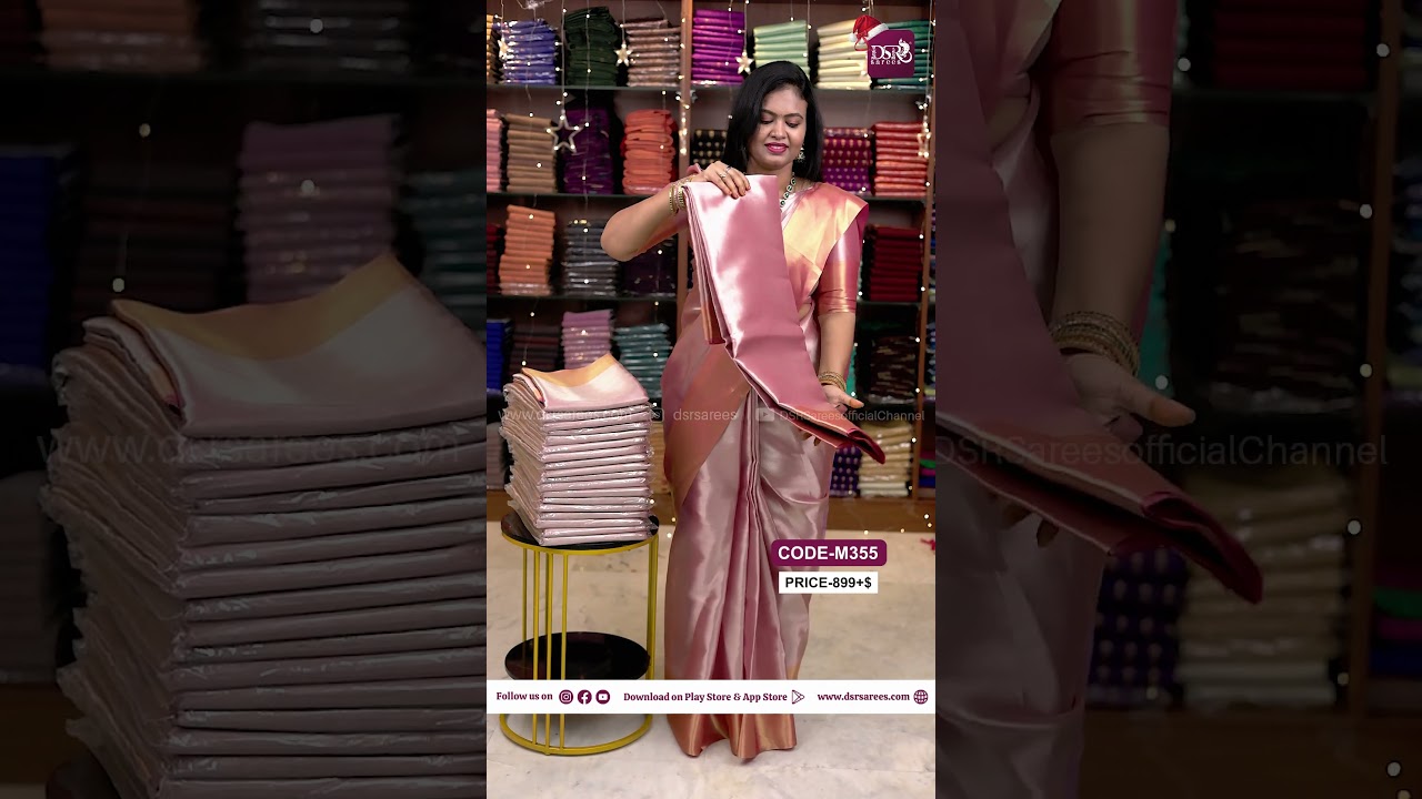 Jothika mam inspired tissue saree @ 899+$😊| Booking - 9653484447 | www.dsrsarees.com