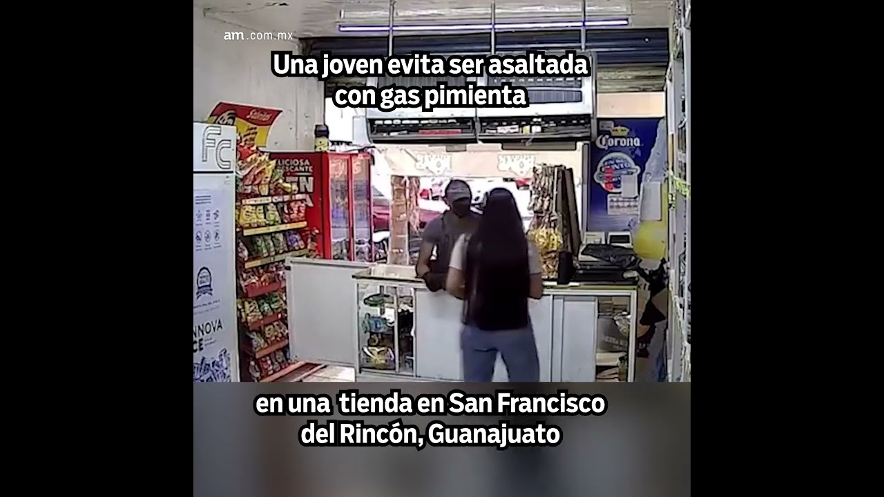 Joven EVITA ASALTO con gas pimienta en San Francisco del Rincón