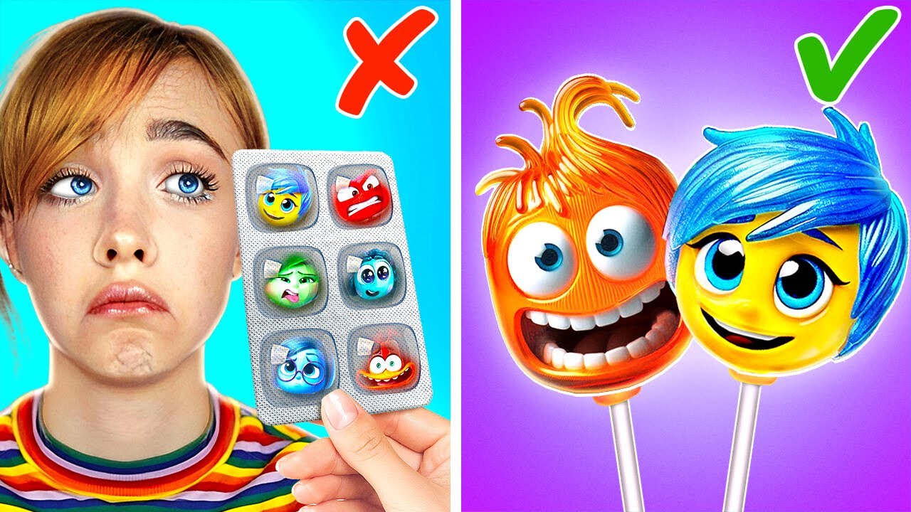 JOY or ANXIETY Lollipop? 🍭 *Best INSIDE OUT 2 Game Book EVER*