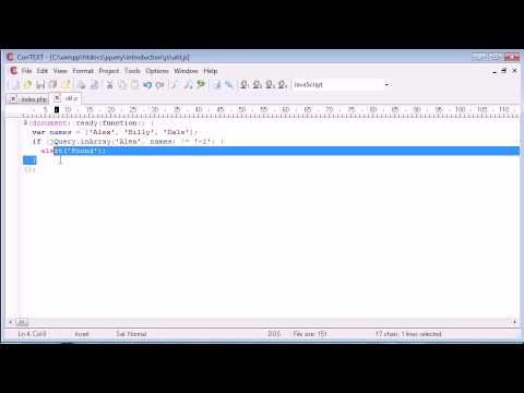 jQuery Tutorial - 92 - inArray