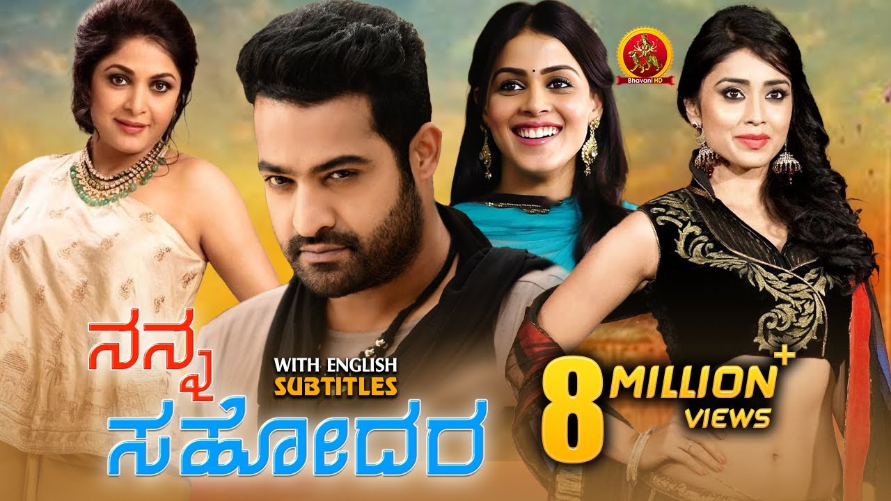 Jr NTR Latest Kannada Action Comedy Movie | Nanna Sahodara | Genelia | Shriya Saran | Ramya Krishnan