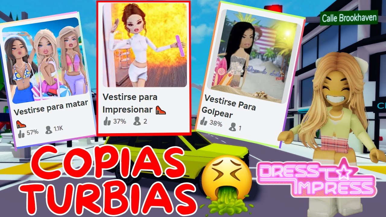 😱JUGANDO las COPIAS MÁS TURBIAS🤡 de DRESS TO IMPRESS ROBLOX| Valery Rm