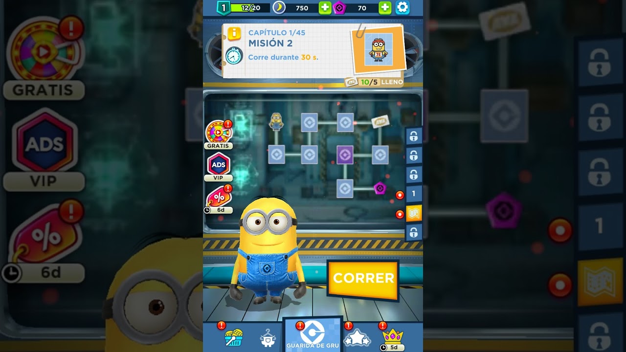 jugando Minion Rush por primera vez