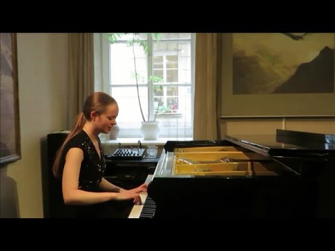 Julia Aleksandra is playing her own composition 