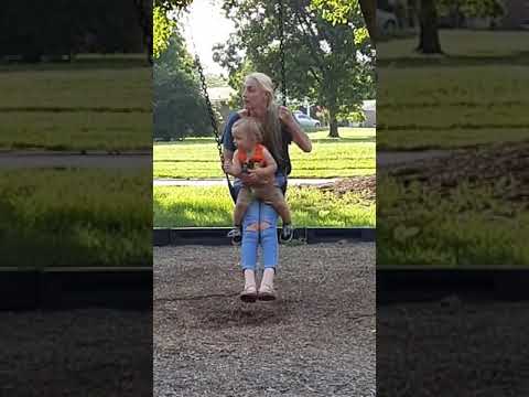 Julie and Jasper at the park