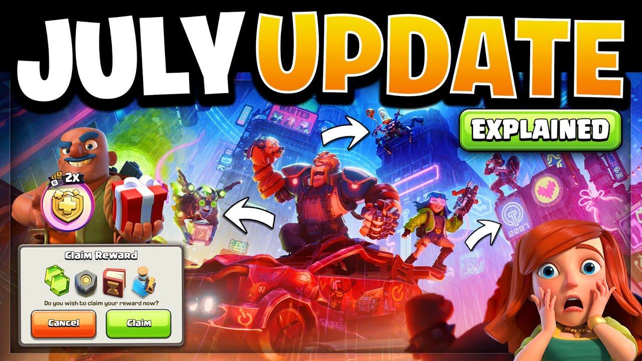 July 2025 New Update & Gold Pass Offer Explained - Get FREE Rewards in Clash of Clans!