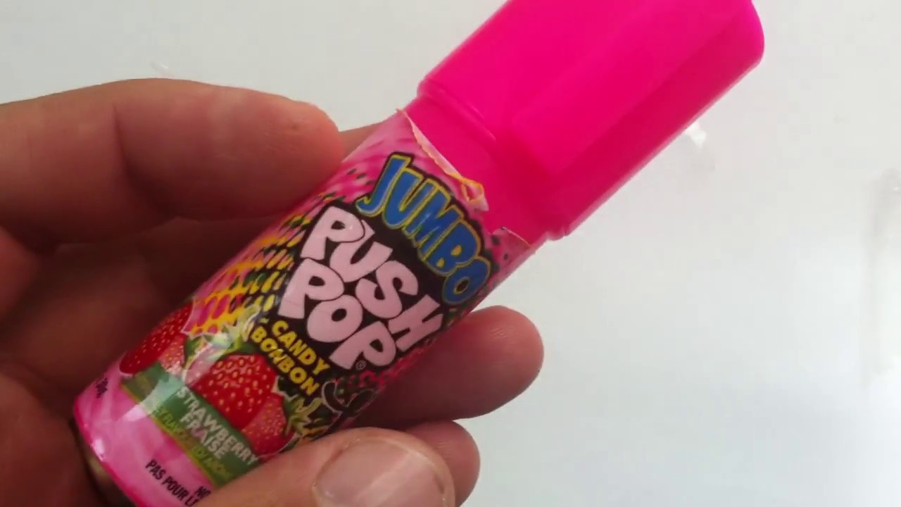 Jumbo Push Pop strawberry review