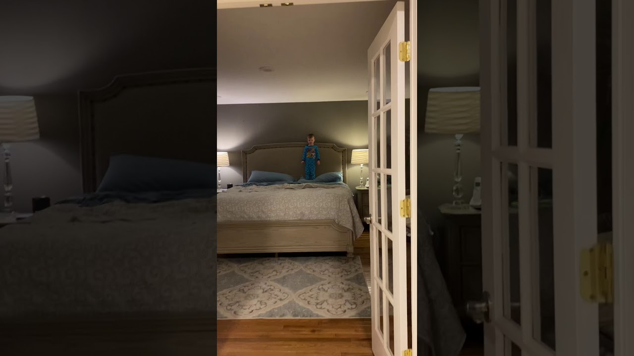 Jumping on the bed
