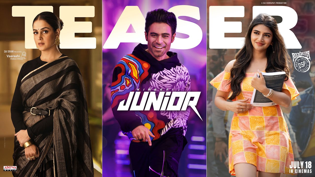 Junior Teaser -Telugu | Kireeti, Sreeleela | Genelia | Radha Krishna | DSP |Vaaraahi Chalana Chitram