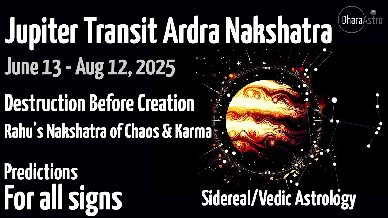 Jupiter Transit in Ardra Nakshatra 2025 | Rahu in Aquarius | Jupiter transit in Gemini #astrology