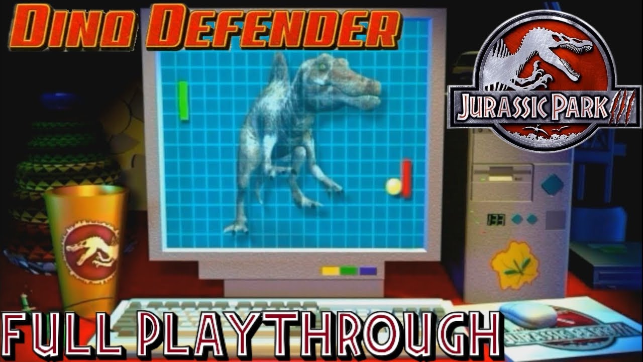 Jurassic Park III: Dino Defender (PC) Full Walkthrough (w/Commentary)