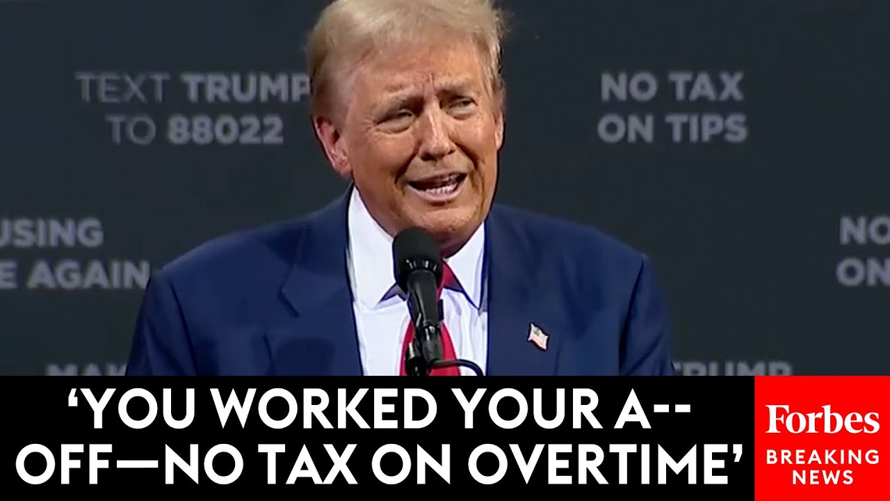 JUST IN: Trump Announces New Proposal: 'No Tax On Overtime!'