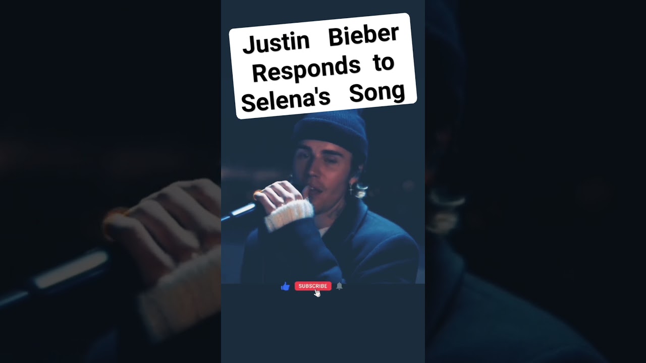 Justin Bieber Responds To Selena #justinbieber #selenagomez #shorts