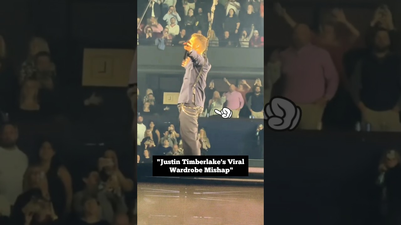 Justin Timberlake's Viral Wardrobe Mishap.#justintimberlake #liveconcert