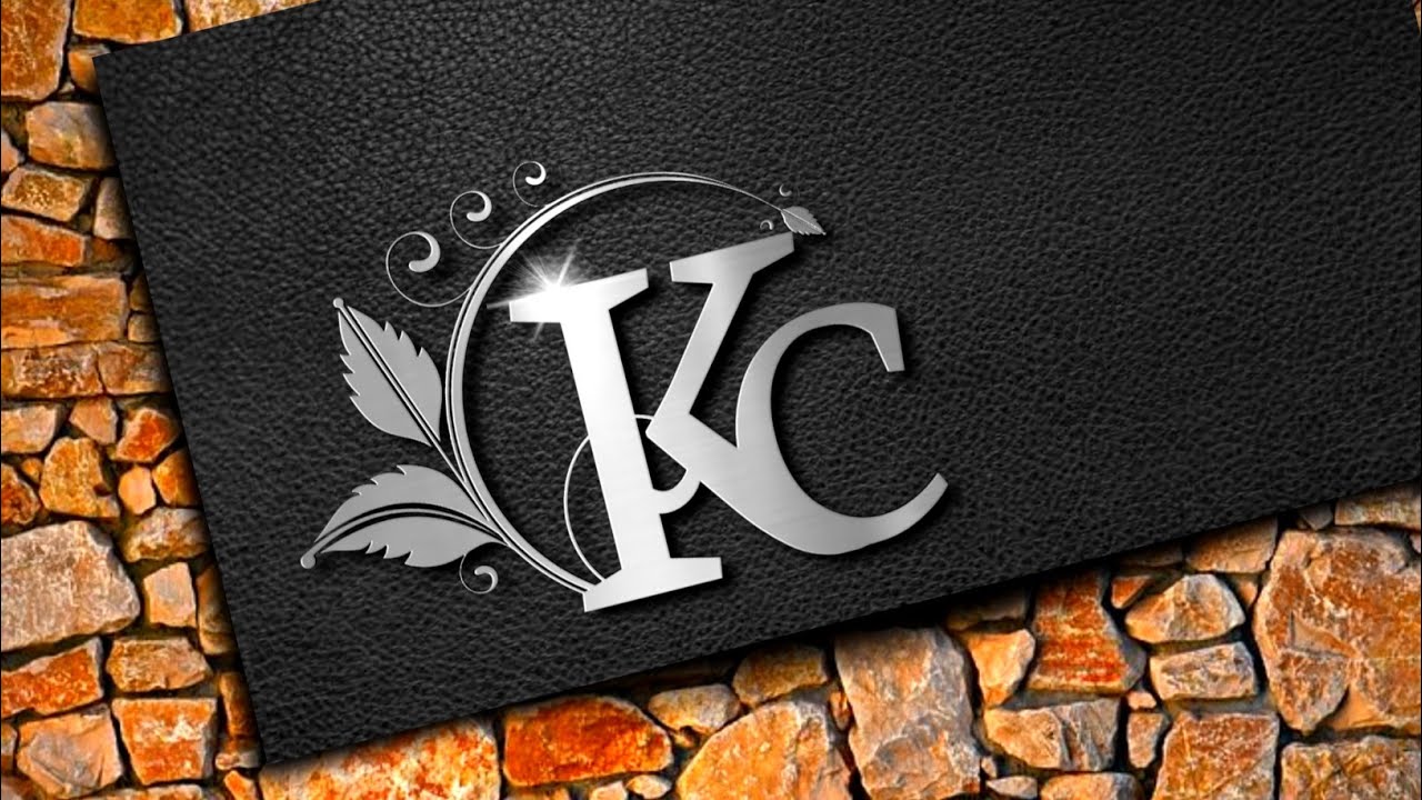 K C stylish letter logo design || pixallab editing