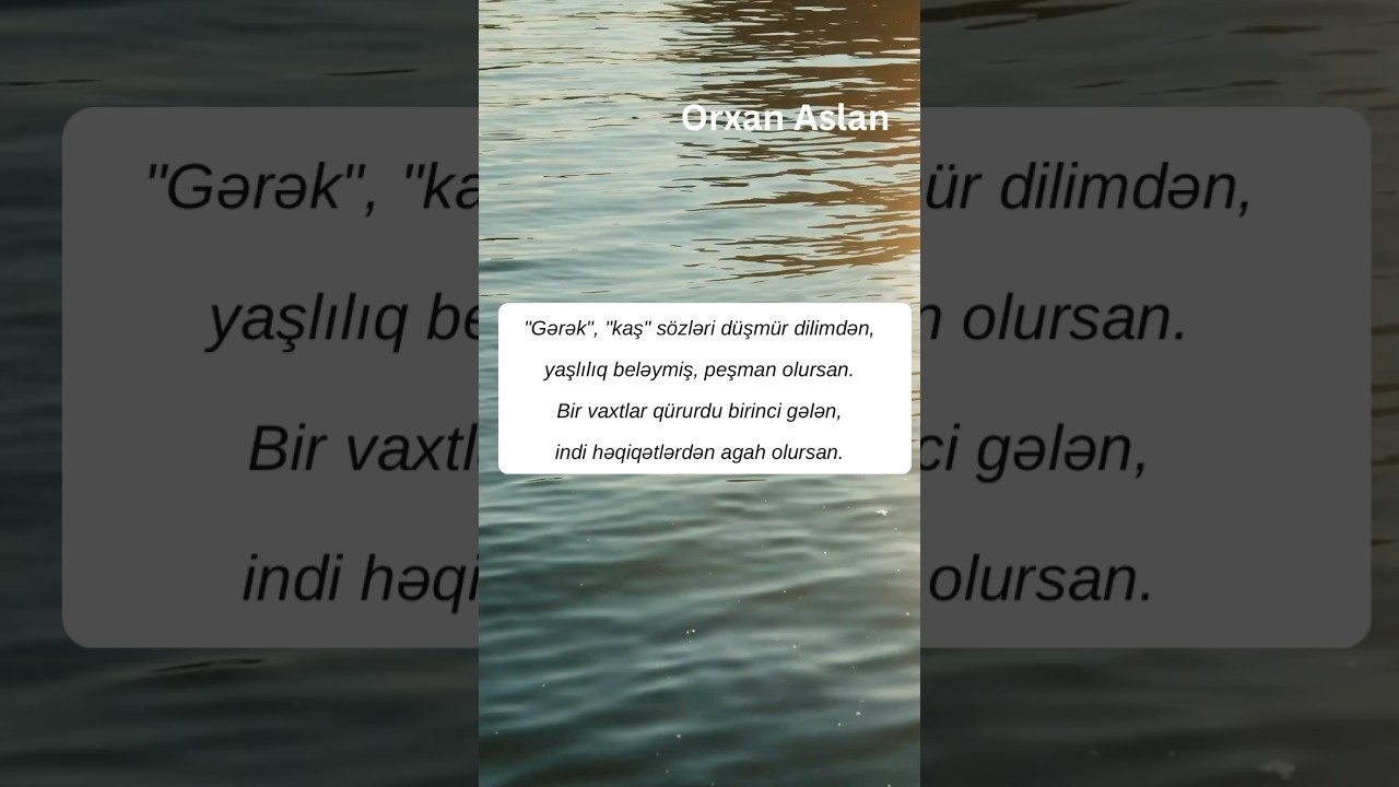Kaş - Orxan Aslan  #meneseiryaz #orxanaslan #ask #aşk #kaş #love #music #esq #lovemusic #mənəşeiryaz