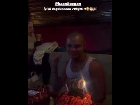 Kaan kazgan doğum gününde değişik hareketler yapıyor