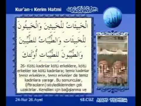 Kabe İmamları Hatim Seti / Cüz 18