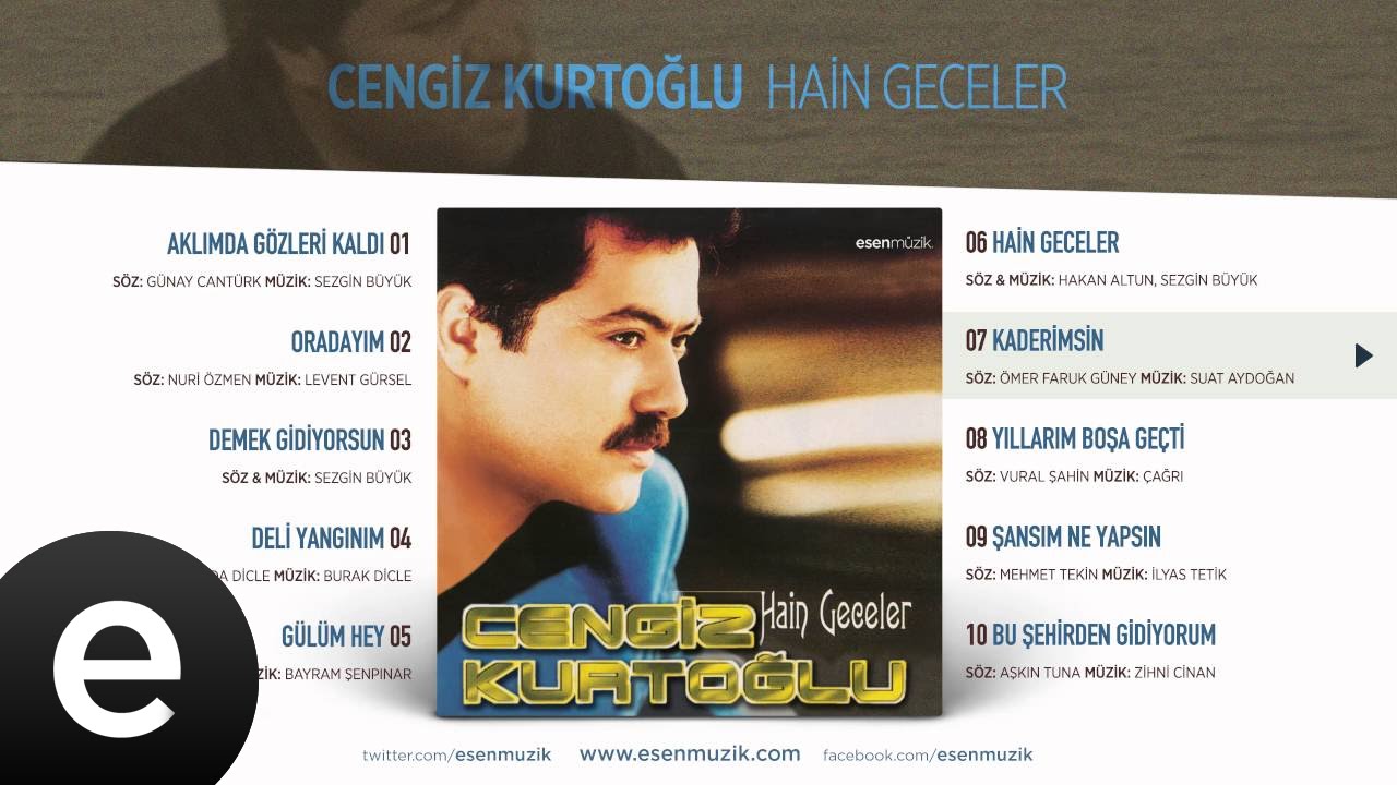 Kaderimsin (Cengiz Kurtoğlu) Official Audio #kaderimsin #cengizkurtoğlu - Esen Müzik