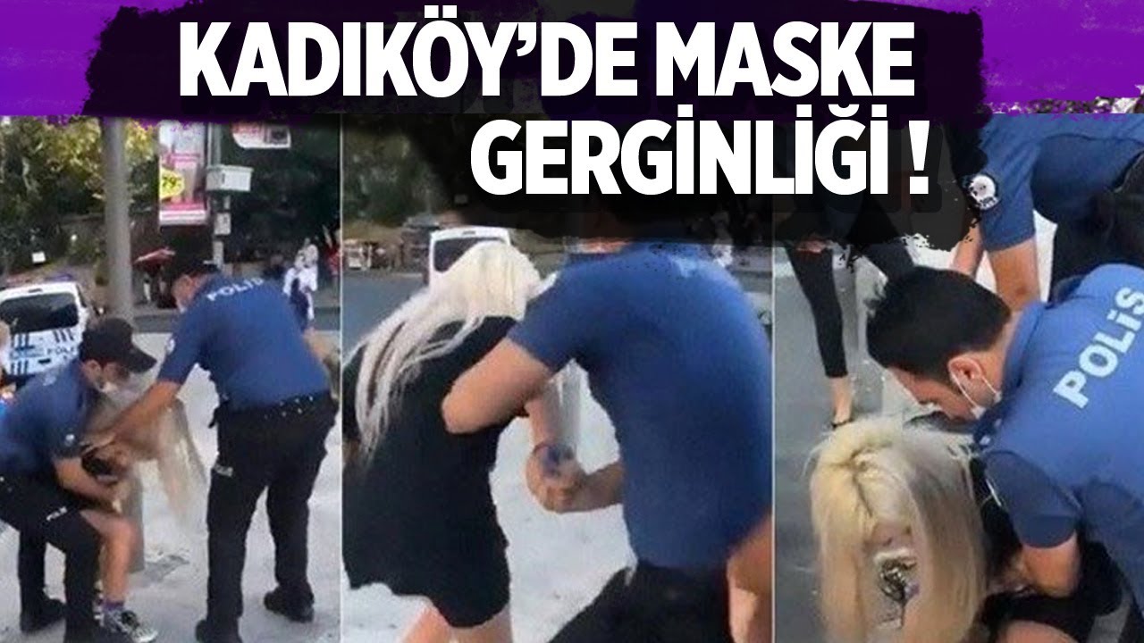 KADIKÖY'DE MASKE GERGİNLİĞİ! O POLİSLER GÖREVDEN UZAKLAŞTIRILDI