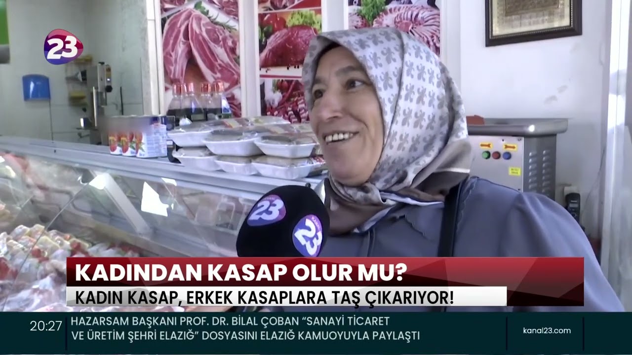 KADINDAN KASAP OLUR MU? ELAZIĞ’IN İLK VE TEK VEJETARYEN KADIN KASABI